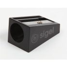 SIGEL Táblaceruza készlet, 1-5 mm, kúpos, SIGEL, 4 különböző szín hegyezővel
