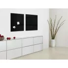 SIGEL Mágneses üvegtábla, 48x48 cm, SIGEL "Artverum® ", fekete