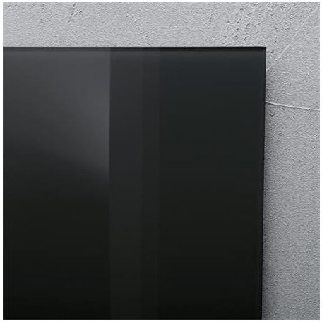 SIGEL Mágneses üvegtábla, 48x48 cm, SIGEL "Artverum® ", fekete