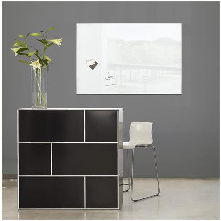 SIGEL Mágneses üvegtábla, 100x65 cm, SIGEL "Artverum® fehér