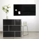 SIGEL Mágneses üvegtábla, 46x91 cm, SIGEL "Artverum® ", fekete