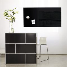   SIGEL Mágneses üvegtábla, 46x91 cm, SIGEL "Artverum® ", fekete