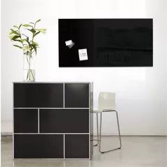   SIGEL Mágneses üvegtábla, 46x91 cm, SIGEL "Artverum® ", fekete
