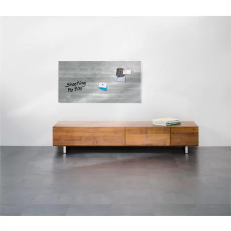 SIGEL Mágneses üvegtábla,  46x91 cm, SIGEL "Artverum® ", beton mintázat