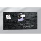 SIGEL Mágneses üvegtábla,  46x91 cm, SIGEL "Artverum® ", pala mintázat