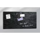 SIGEL Mágneses üvegtábla,  46x91 cm, SIGEL "Artverum® ", pala mintázat