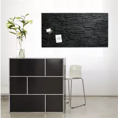   SIGEL Mágneses üvegtábla,  46x91 cm, SIGEL "Artverum® ", pala mintázat