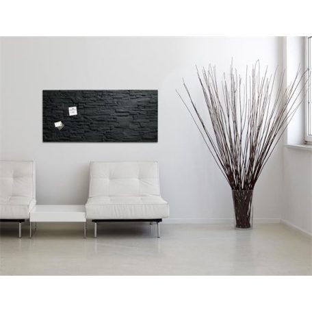 SIGEL Mágneses üvegtábla,  46x91 cm, SIGEL "Artverum® ", pala mintázat