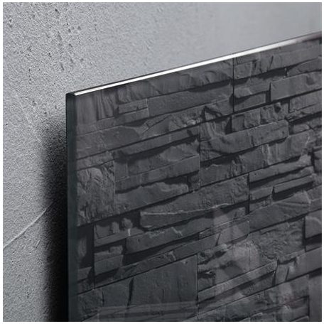 SIGEL Mágneses üvegtábla,  46x91 cm, SIGEL "Artverum® ", pala mintázat