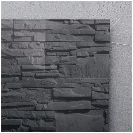 SIGEL Mágneses üvegtábla,  46x91 cm, SIGEL "Artverum® ", pala mintázat
