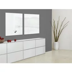   SIGEL Mágneses üvegtábla, 100x100 cm, SIGEL "Artverum® ", fehér