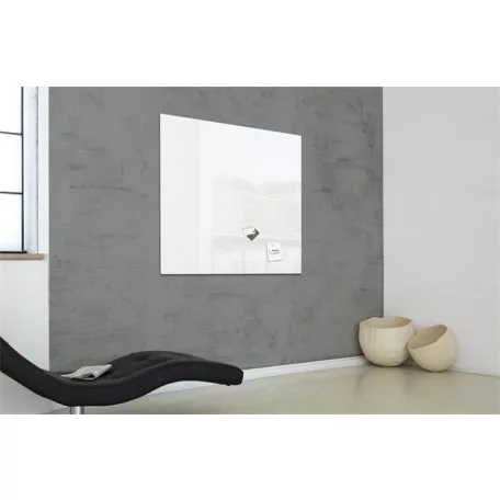SIGEL Mágneses üvegtábla, 100x100 cm, SIGEL "Artverum® ", fehér