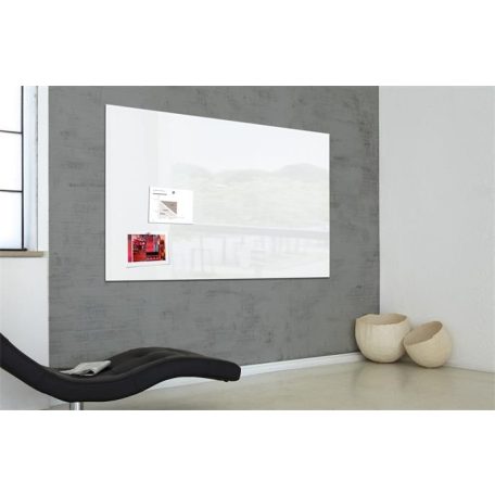 SIGEL Mágneses üvegtábla, 120x180 cm, SIGEL "Artverum® ", fehér