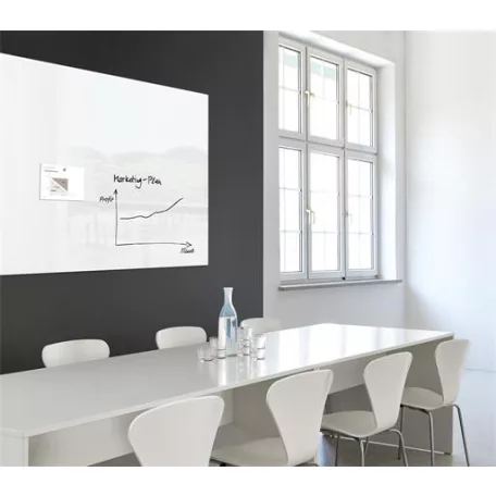 SIGEL Mágneses üvegtábla, 120x180 cm, SIGEL "Artverum® ", fehér