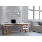 SIGEL Mágneses üvegtábla, 130x55 cm, SIGEL "Artverum® ", beton mintázat