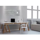 SIGEL Mágneses üvegtábla, 130x55 cm, SIGEL "Artverum® ", beton mintázat