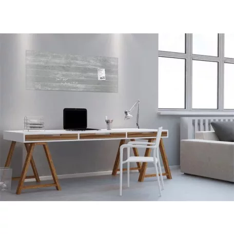 SIGEL Mágneses üvegtábla, 130x55 cm, SIGEL "Artverum® ", beton mintázat