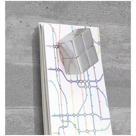 SIGEL Mágneses üvegtábla, 130x55 cm, SIGEL "Artverum® ", beton mintázat