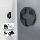 SIGEL Mágneses üvegtábla, 130x55 cm, SIGEL "Artverum® ", beton mintázat