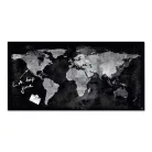 SIGEL Mágneses üvegtábla, Világtérképpel, 46x91 cm, SIGEL "Artverum® ", fekete