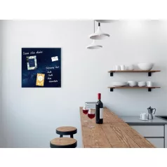   SIGEL Mágneses üvegtábla, 48x48x1,5 cm, SIGEL "Artverum® ", Galaxy mintázat