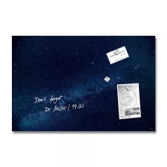   SIGEL Mágneses üvegtábla, 60x40x1,5 cm, SIGEL "Artverum® ", Galaxy mintázat