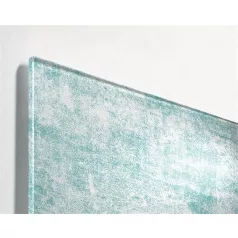   SIGEL Mágneses üvegtábla, 91x46x1,5 cm, SIGEL "Artverum® ", türkizkék fal mintázat, matt