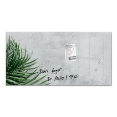   SIGEL Mágneses üvegtábla, 91x46x1,5 cm, SIGEL "Artverum® ", növény mintázat