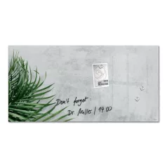   SIGEL Mágneses üvegtábla, 91x46x1,5 cm, SIGEL "Artverum® ", növény mintázat