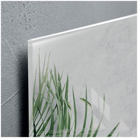 SIGEL Mágneses üvegtábla, 91x46x1,5 cm, SIGEL "Artverum® ", növény mintázat