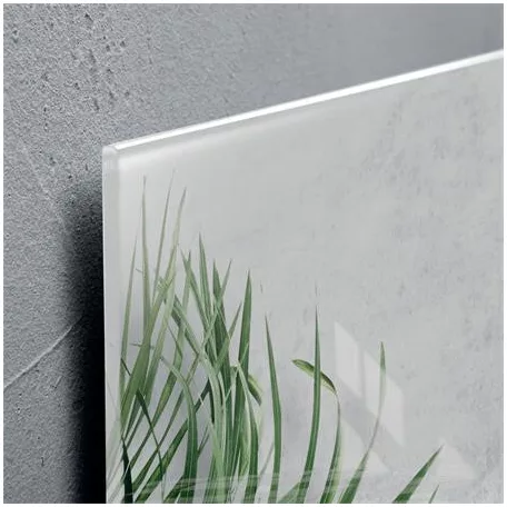 SIGEL Mágneses üvegtábla, 91x46x1,5 cm, SIGEL "Artverum® ", növény mintázat