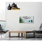 SIGEL Mágneses üvegtábla, 91x46x1,5 cm, SIGEL "Artverum® ", növény mintázat