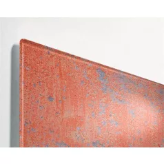   SIGEL Mágneses üvegtábla, 91x46x1,5 cm, SIGEL "Artverum® ", piros fal mintázat, matt