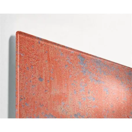 SIGEL Mágneses üvegtábla, 91x46x1,5 cm, SIGEL "Artverum® ", piros fal mintázat, matt