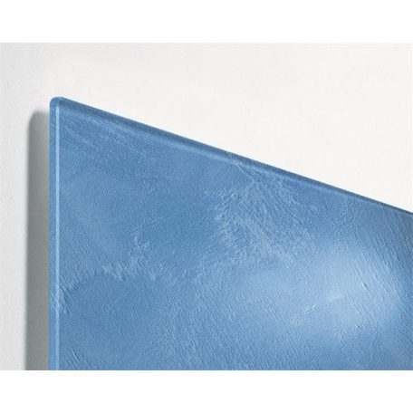 SIGEL Mágneses üvegtábla, 48x48x1,5 cm, SIGEL "Artverum® ", kék struktúrált minta, matt