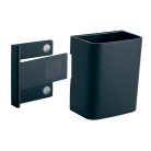 SIGEL Írószertartó pohár, 7,5x9,4x5,1 cm, SIGEL, " Artverum® Clip&Organise", antracit-szürke