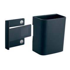   SIGEL Írószertartó pohár, 7,5x9,4x5,1 cm, SIGEL, " Artverum® Clip&Organise", antracit-szürke