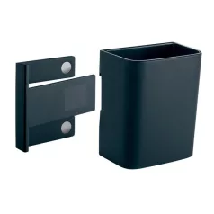   SIGEL Írószertartó pohár, 7,5x9,4x5,1 cm, SIGEL, " Artverum® Clip&Organise", antracit-szürke