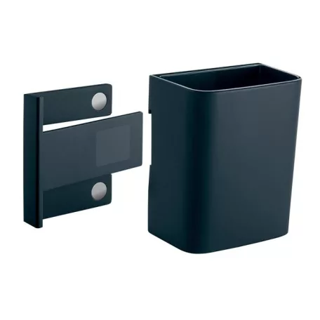SIGEL Írószertartó pohár, 7,5x9,4x5,1 cm, SIGEL, " Artverum® Clip&Organise", antracit-szürke