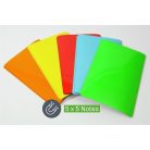 SIGEL Mágneses jegyzetlap csomag, 10x15 cm, 25 db, SIGEL, vegyes színek