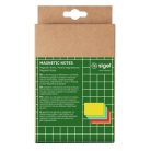 SIGEL Mágneses jegyzetlap csomag, 10x15 cm, 25 db, SIGEL, vegyes színek