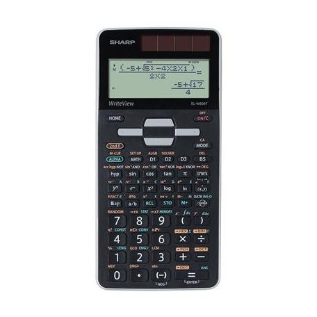 SHARP Számológép, tudományos, 640 funkció, SHARP "EL-W506TGY", szürke-fekete, dobozos