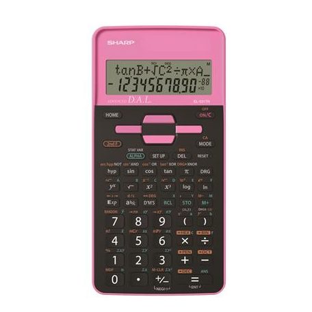 SHARP Számológép, tudományos, 273 funkció, SHARP "EL-531", pink