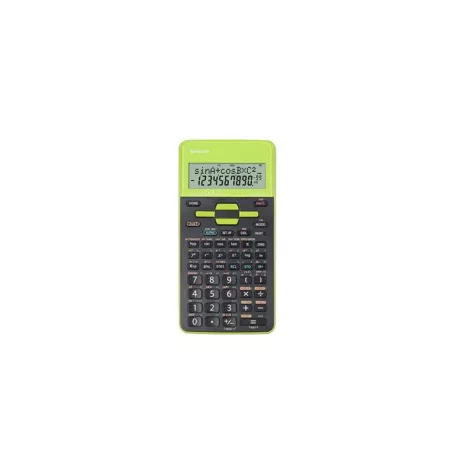 SHARP Számológép, tudományos, 273 funkció, SHARP "EL-531", zöld