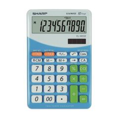   SHARP Számológép, asztali, 10 számjegy, SHARP "EL-M332", kék