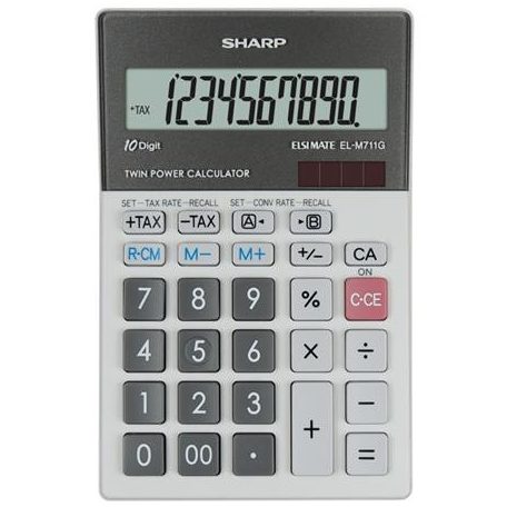 SHARP Számológép, asztali, 10 számjegy, SHARP "EL-M711G"