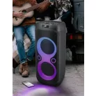 MUSE Hangszóró, Bluetooth, mikrofonnal, LED fényekkel, 600W, MUSE "M-1937DJ", fekete