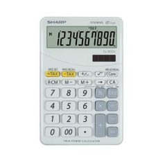   SHARP Számológép, asztali, 10 számjegy, SHARP "EL-M332", fehér