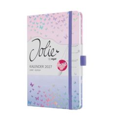  SIGEL Naptár, A5, heti, 2027, kemény borító, SIGEL "Jolie", Butterfly Confetti Candy