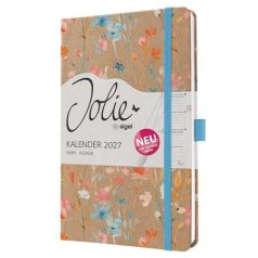   SIGEL Naptár, A5, heti, 2027, kemény borító, SIGEL "Jolie", Blue Floral Serenity